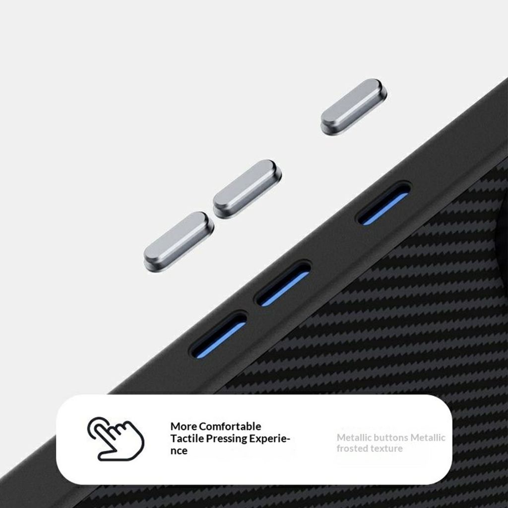 ABEEL Google Pixel 11 Pro MagSafe deksel i karbonfibertekstur - Svart
