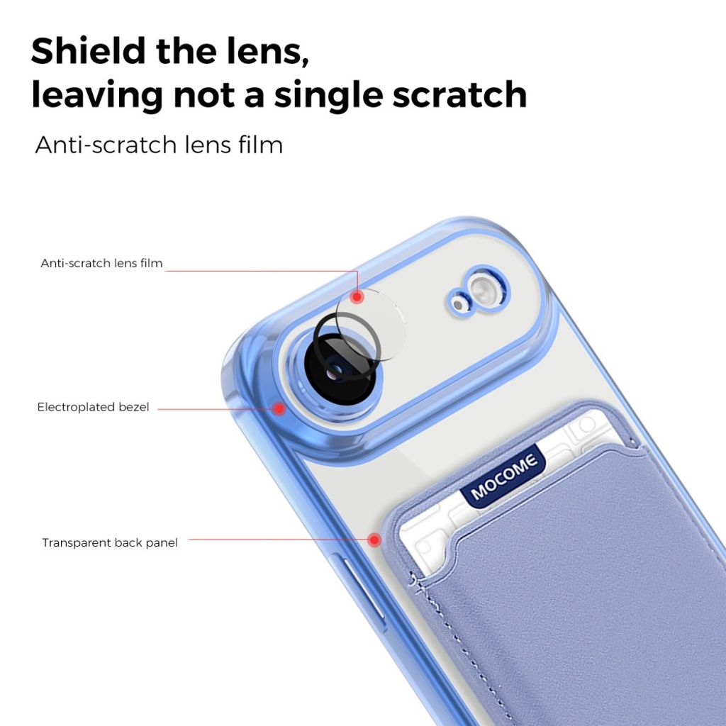 iPhone Air MagSafe lompakkokuori irrotettavalla kortin haltijalla - Sininen