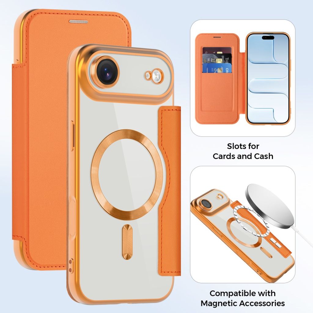 iPhone Air MagSafe RFID-Blokerende Pungetui - Orange