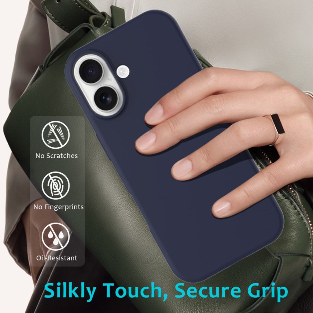 iPhone 17 Silicone Phone Case - Dark Blue