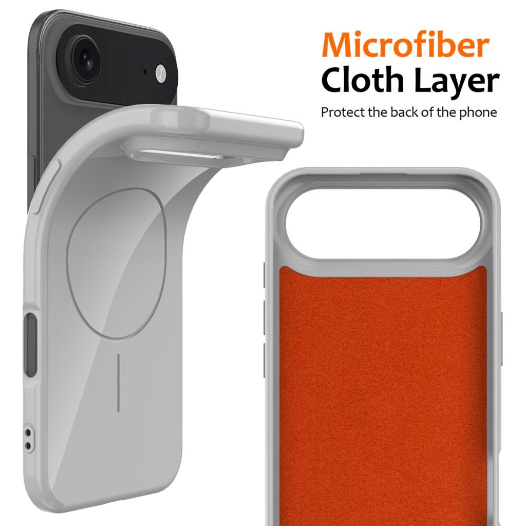 iPhone 17 Air Skal MagSafe-kompatibel med bärrem – Vit