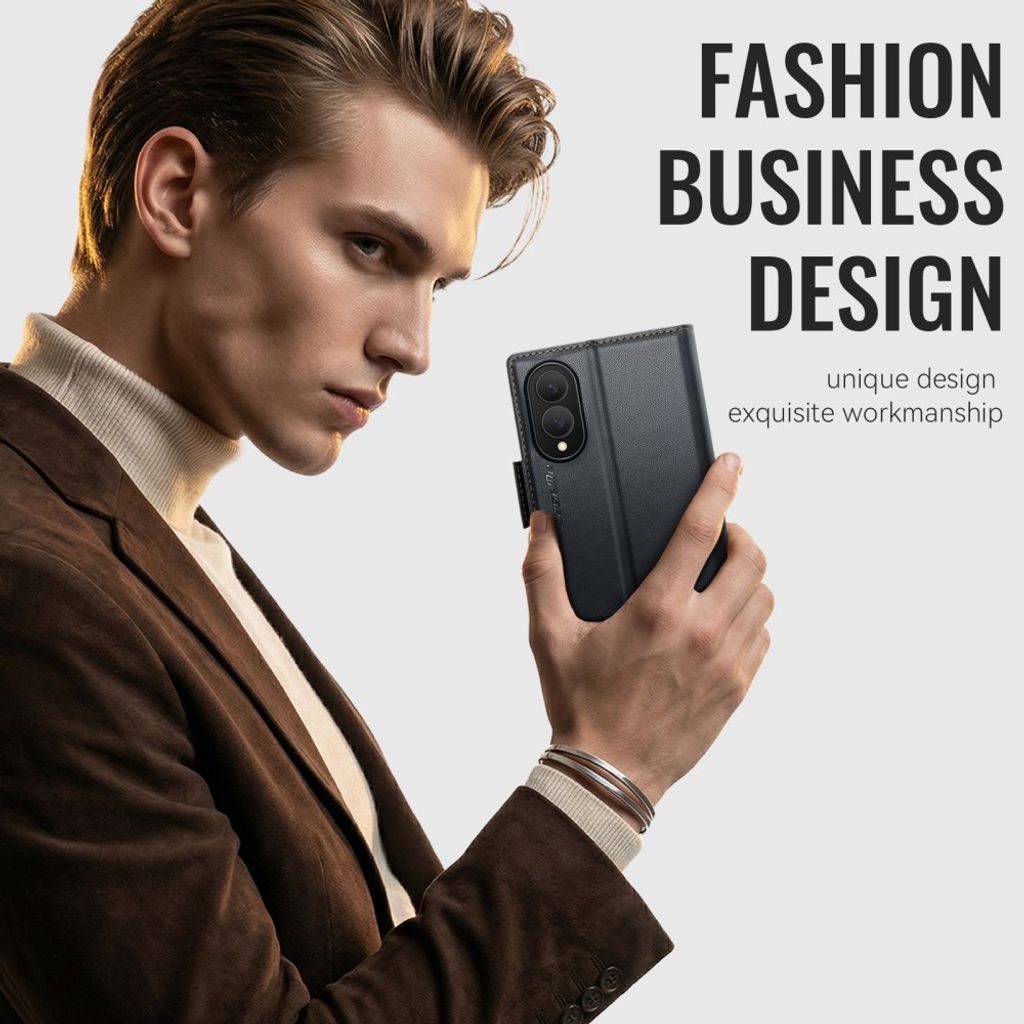 CASEME Samsung Galaxy Z Fold8 Flip Cover med RFID blokering - Sort