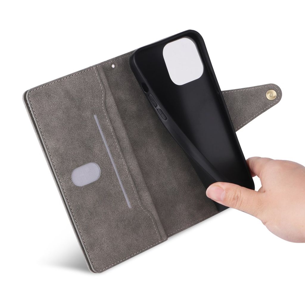 iPhone 12 Pro Max Etui med Stativ - Grå