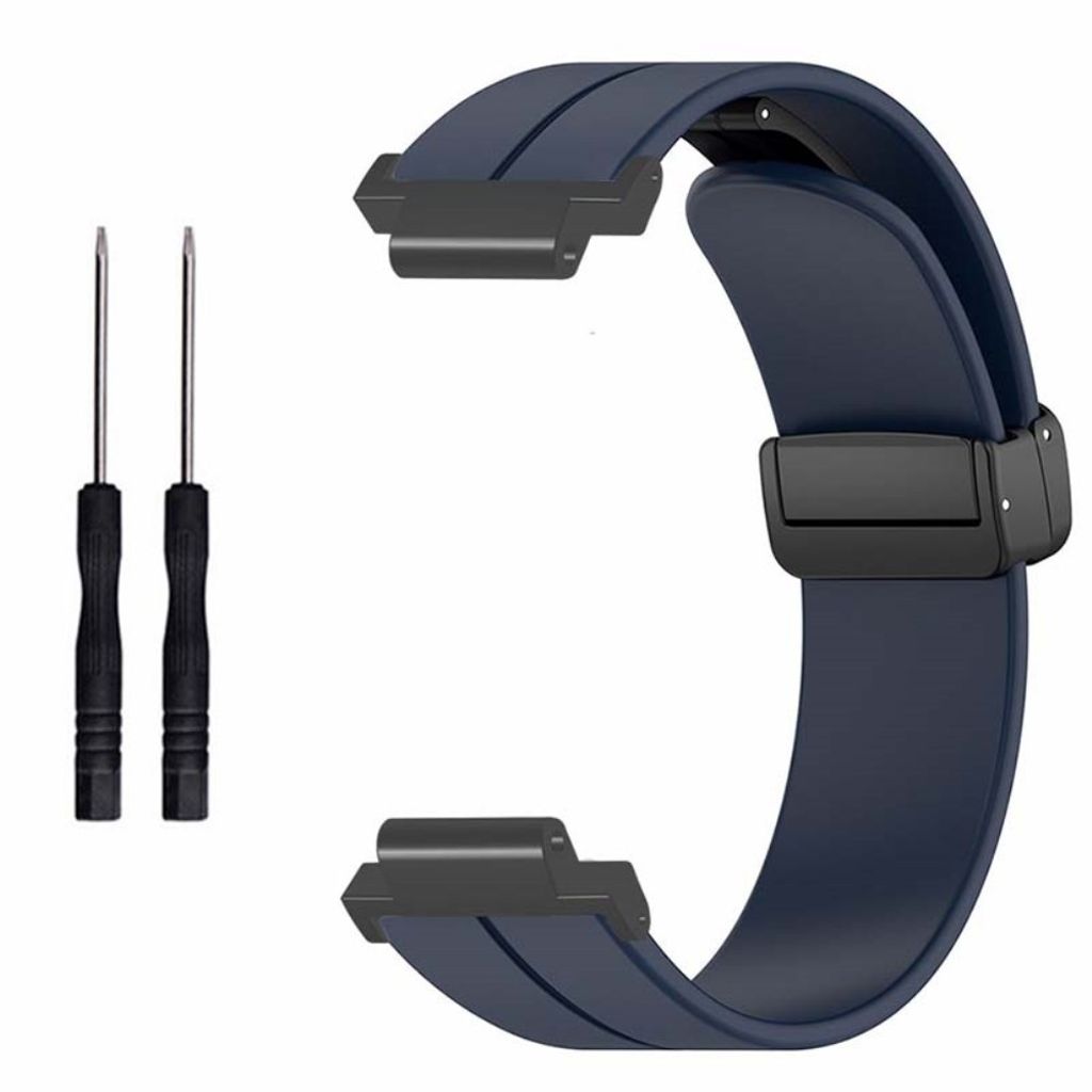 Garmin Forerunner 220/230/235/620/630/735X Silikon Klokkereim - Mørkeblå