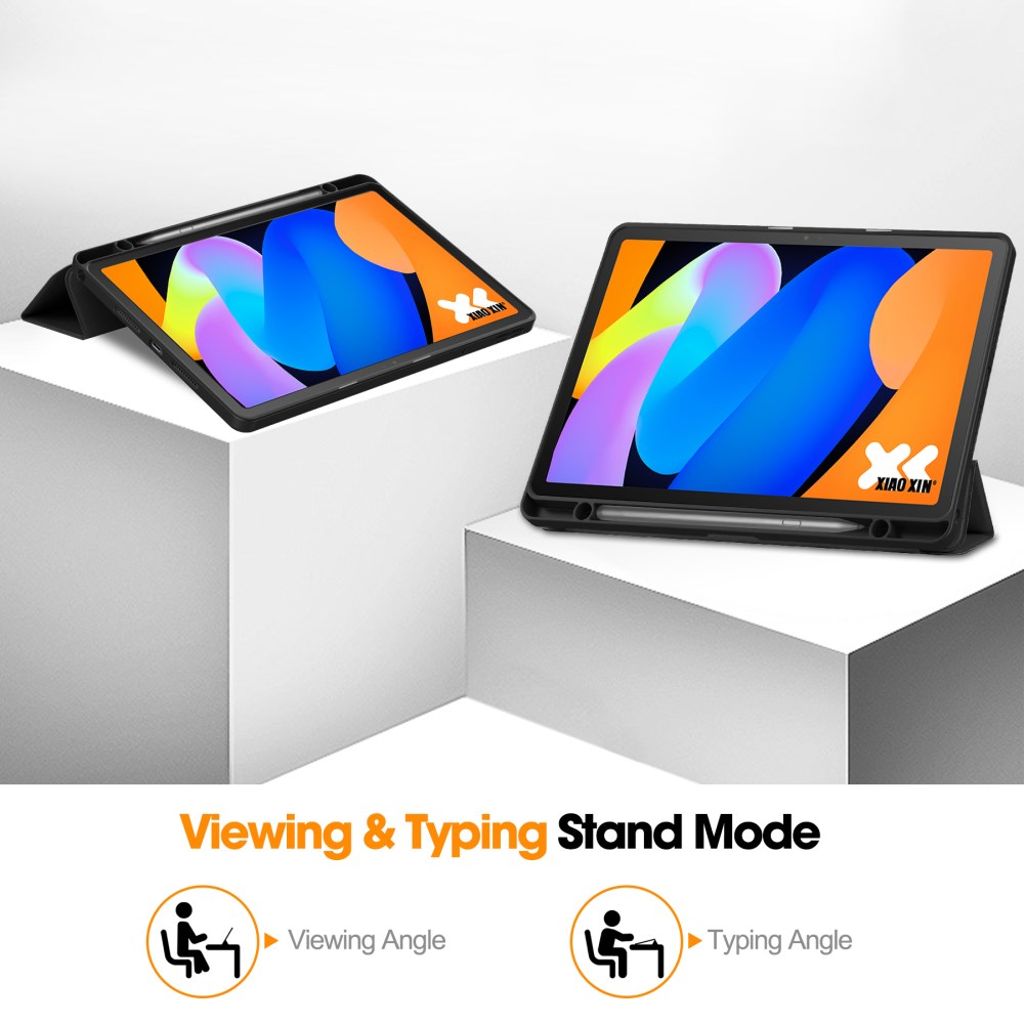 Lenovo Tab K11 Gen 2/Idea Tab/Xiaoxin Pad 11 2025 Etui med Stativ - Svart