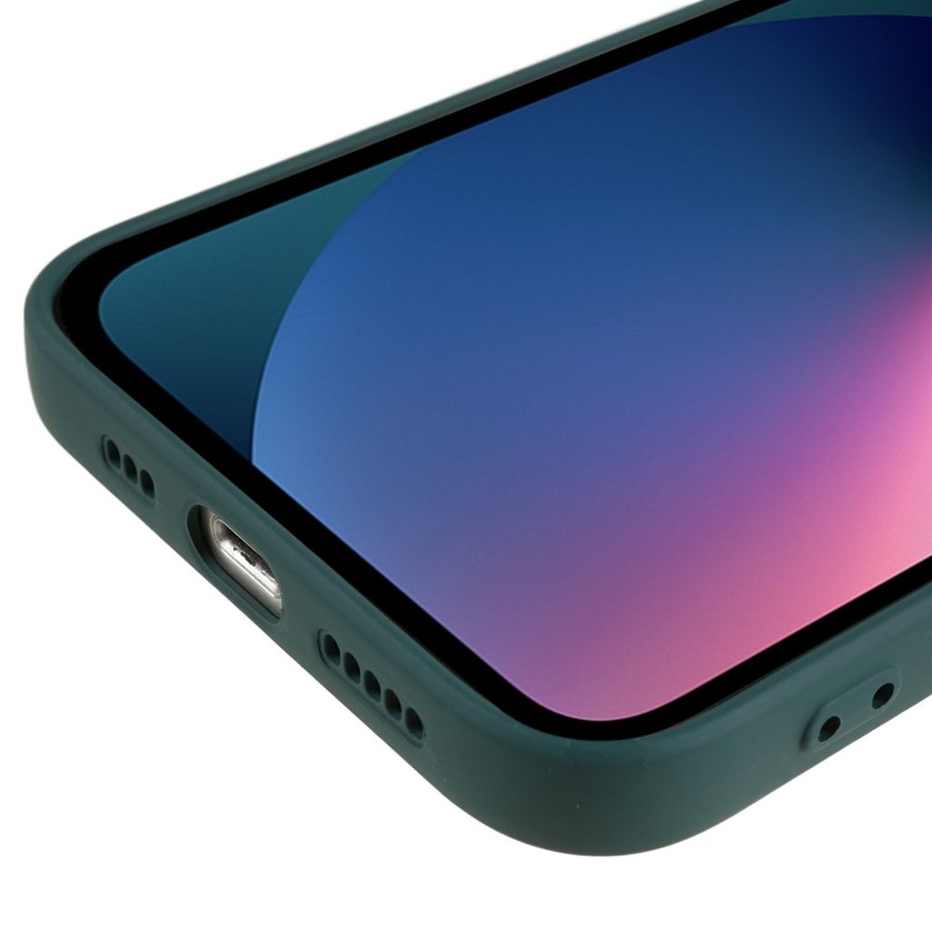 iPhone 13 mini TPU Kuori Kuituvuorilla – Armeijanvihreä