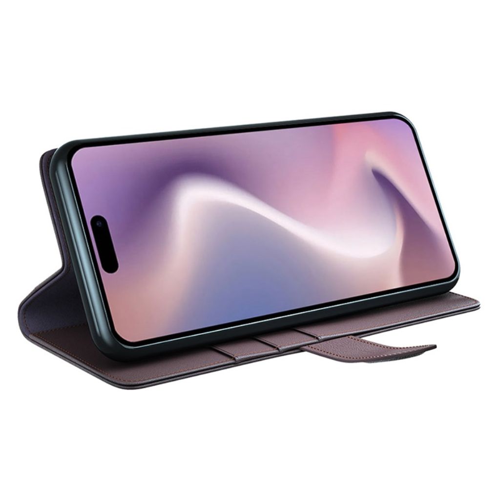 iPhone 16 Pro Max Fodral i äkta läder - Brun