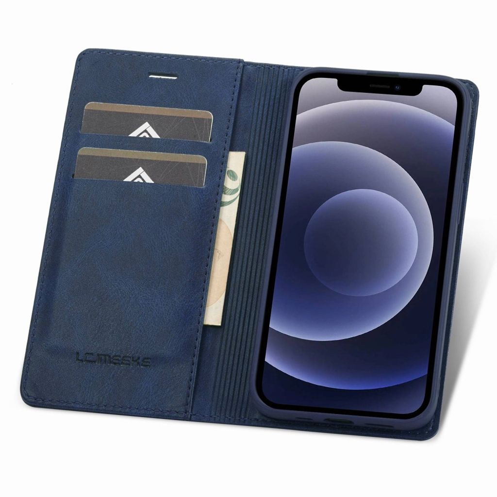 LC.IMEEKE iPhone 12 Mini Wallet Cover - Blue