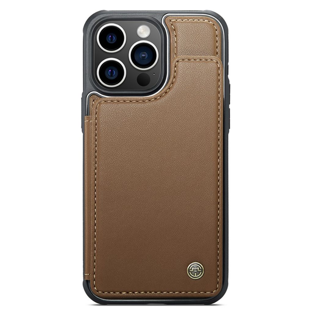 CASEME iPhone 15 Pro Max Kuori 5 Korttipaikka - Ruskea