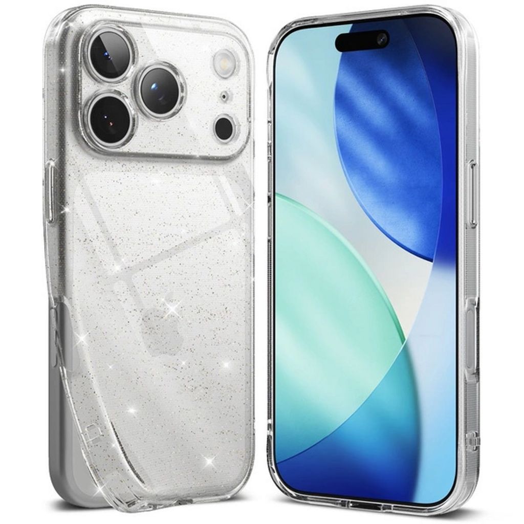 Ringke Air Skal till iPhone 17 Pro Max - Transparent Glitter
