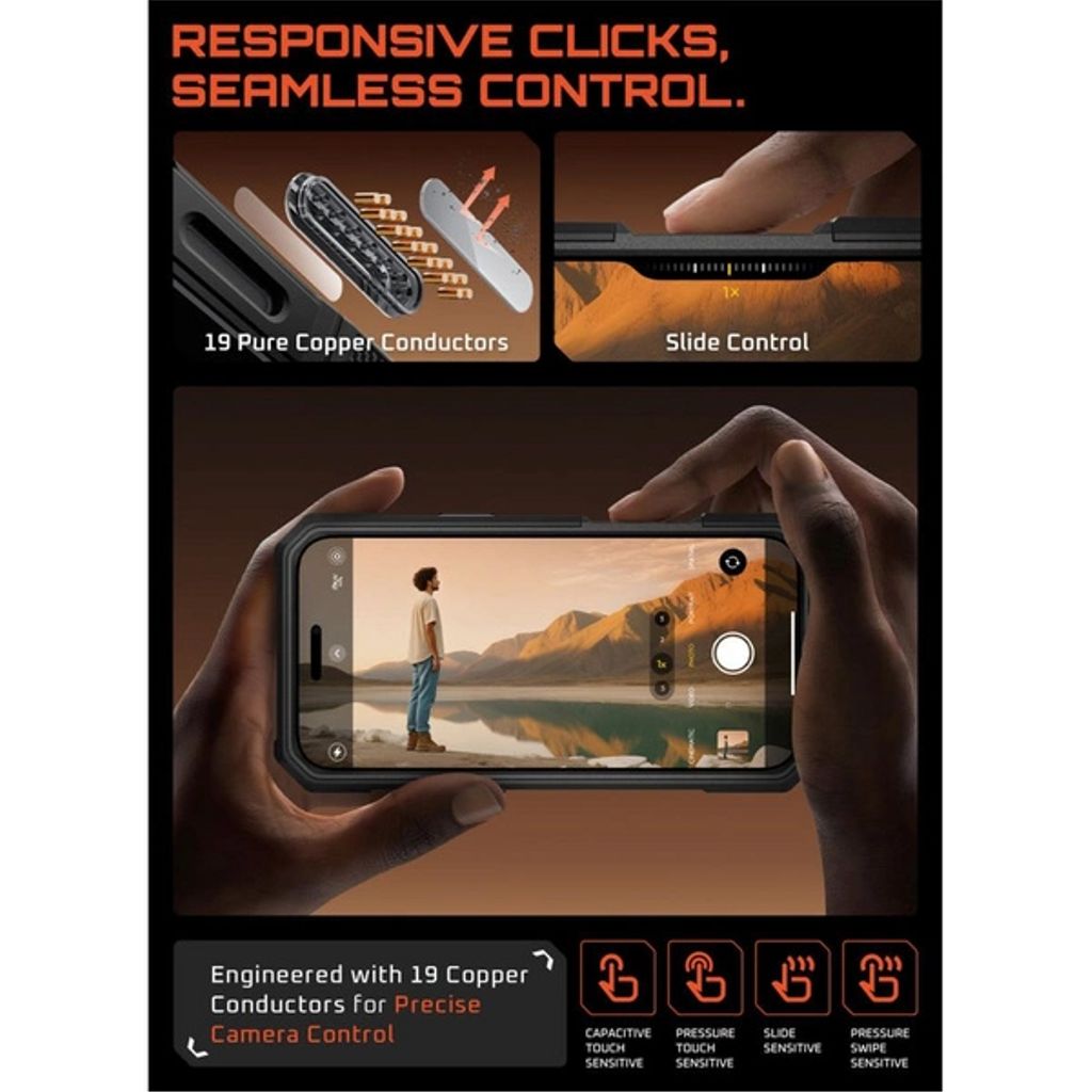 Supcase UB Grip Pro MagSafe Skal till iPhone 17 Pro Max - Svart