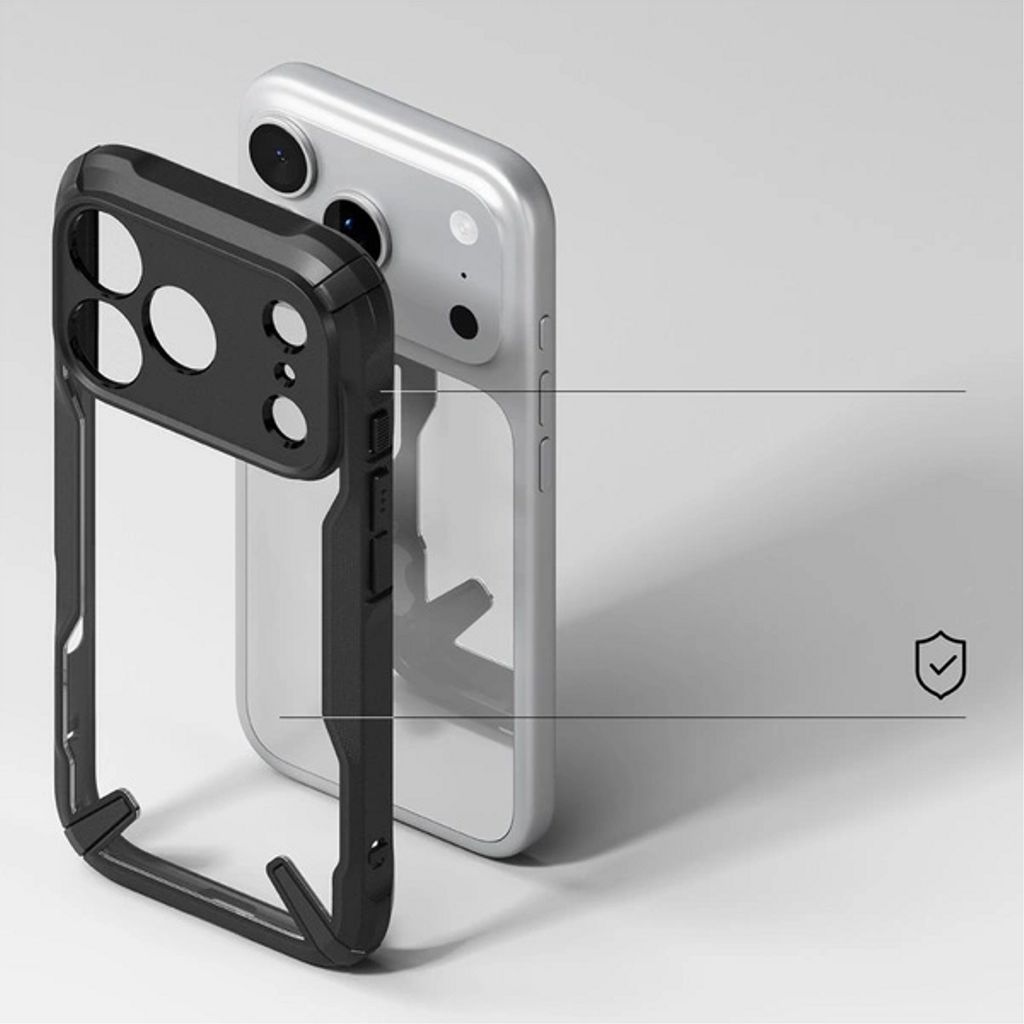 Ringke Fusion X Skal till iPhone 17 Pro Max - Svart