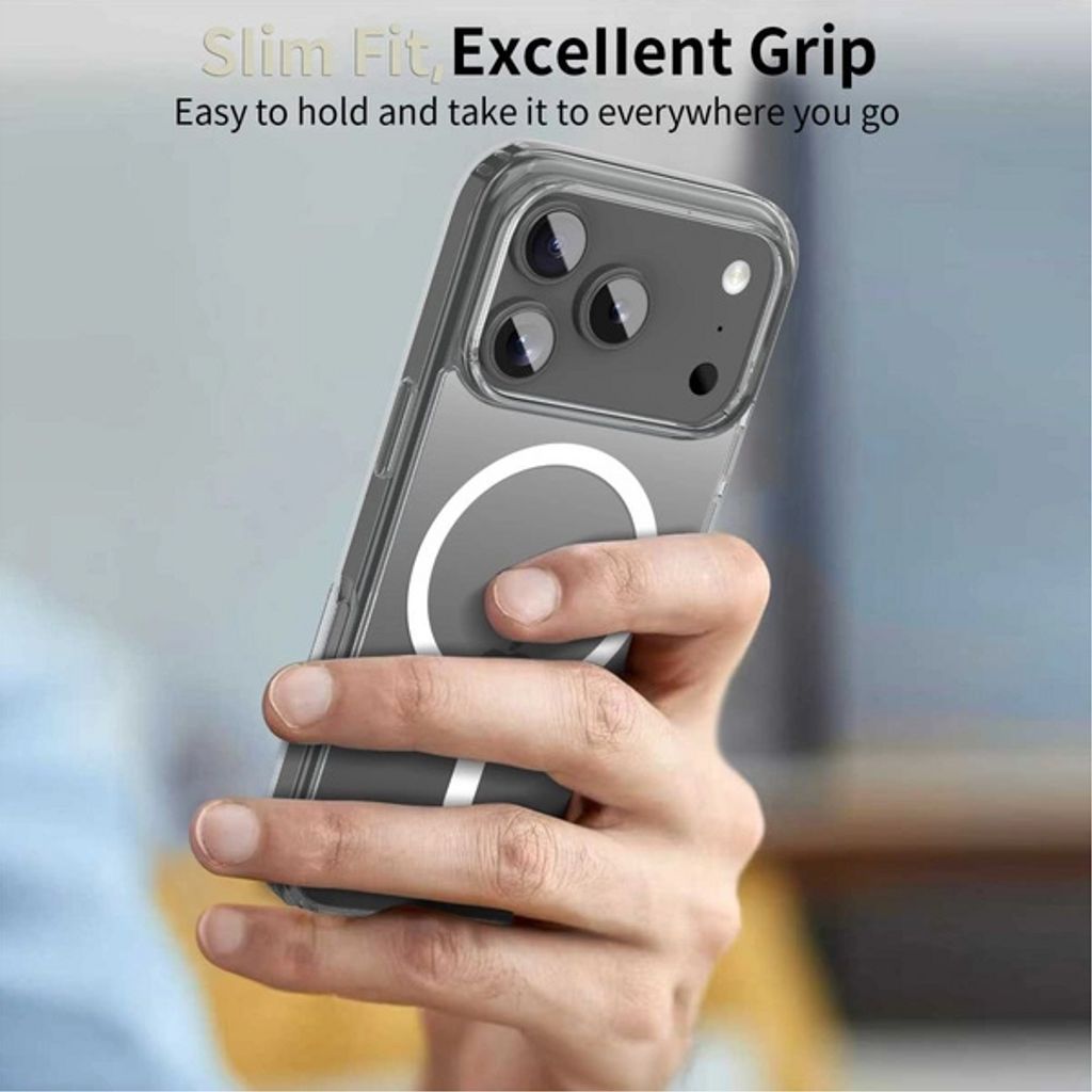 Tech-Protect FlexAir Hybrid MagSafe Deksel till iPhone 17 Pro Max - Gjennomsiktig