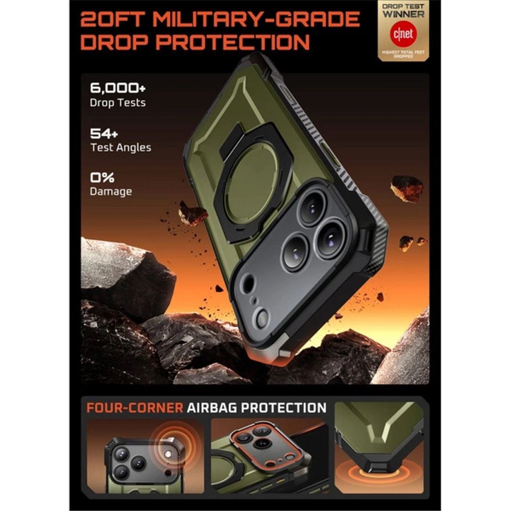 SupCase UB Grip MagSafe Case for iPhone 17 Pro - Green