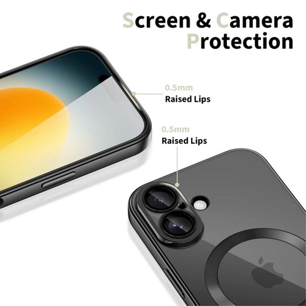 Tech-Protect MagFlex MagSafe Case for iPhone 17 - Clear Black