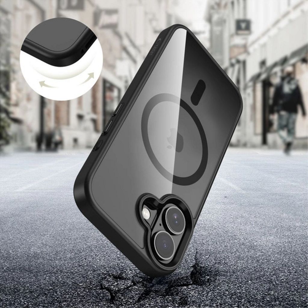 Tech-Protect MagMat MagSafe Case for iPhone 17 - Clear Black