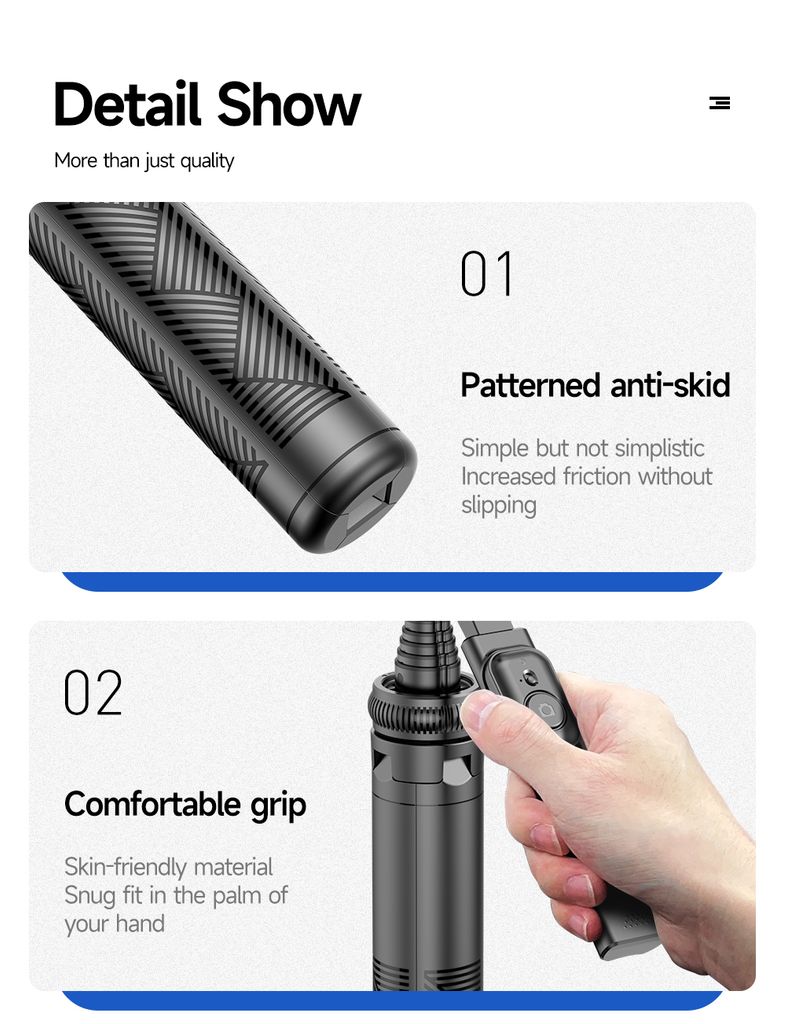 SiGN selfie-stick / teleskopiskt tripod med mobiltelefonhållare, 180cm – svart