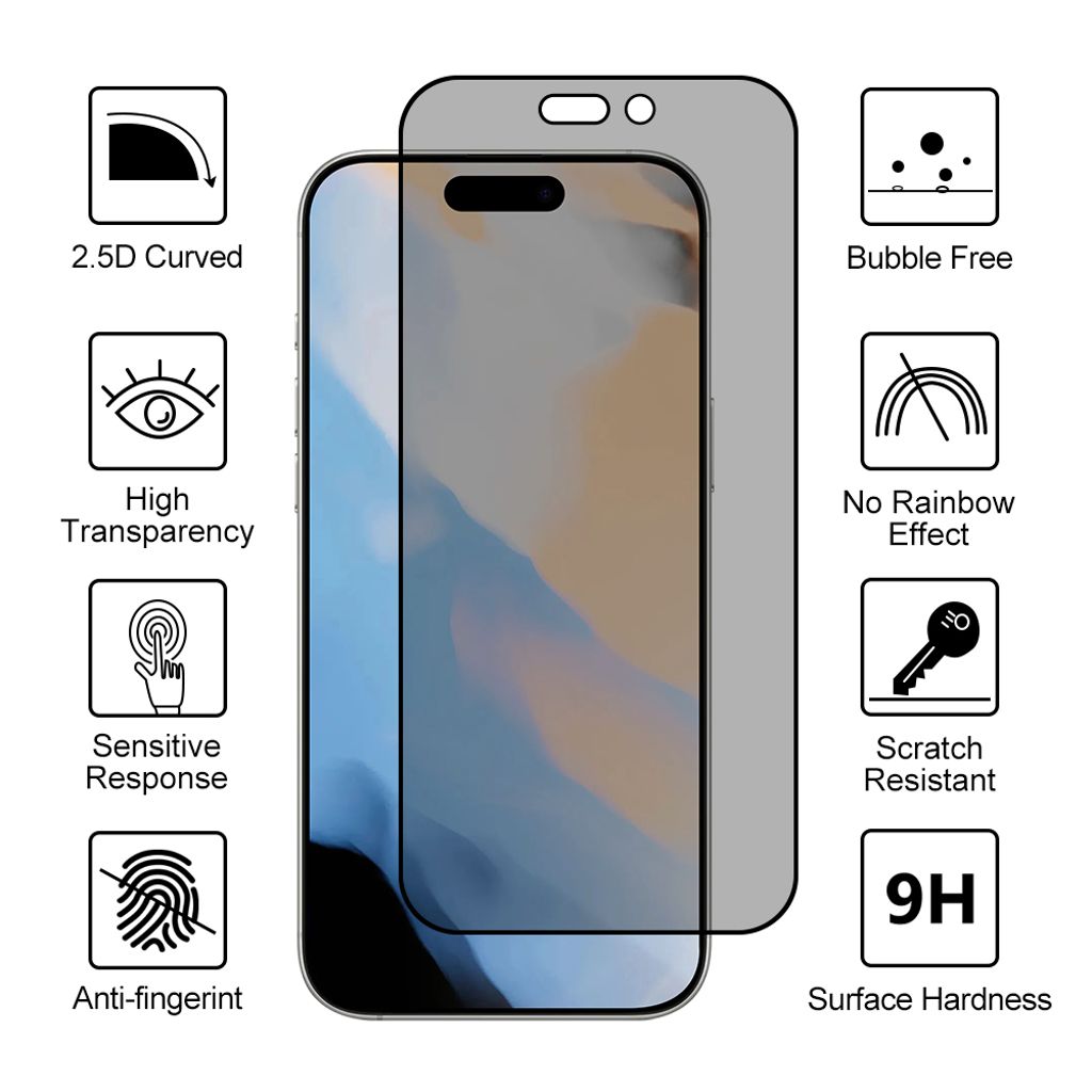 SiGN Skjermbeskytter iPhone 16 Pro/17 – EZ Apply med støvfri applikator