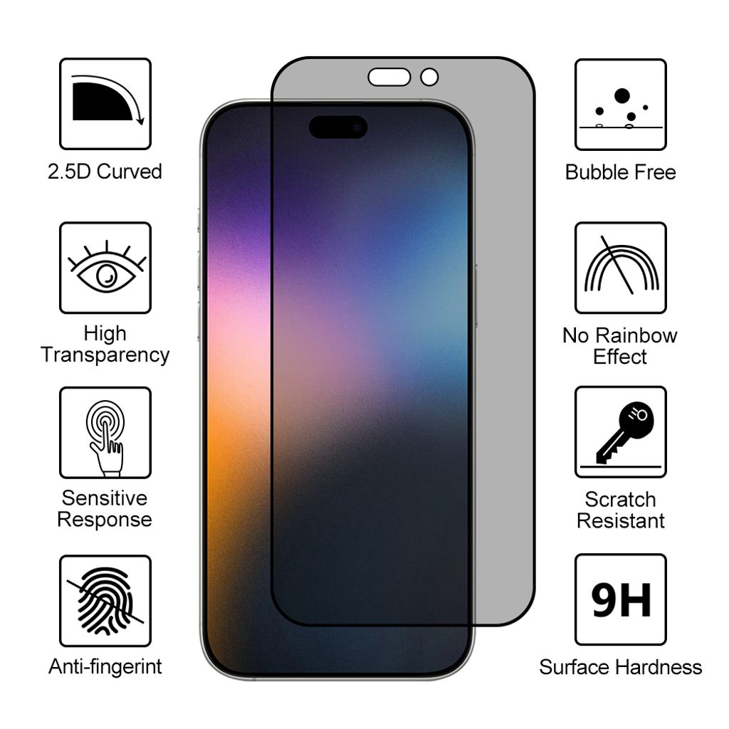 SiGN Skjermbeskytter iPhone 17 Pro Max – EZ Apply med støvfri applikator, 2-paking
