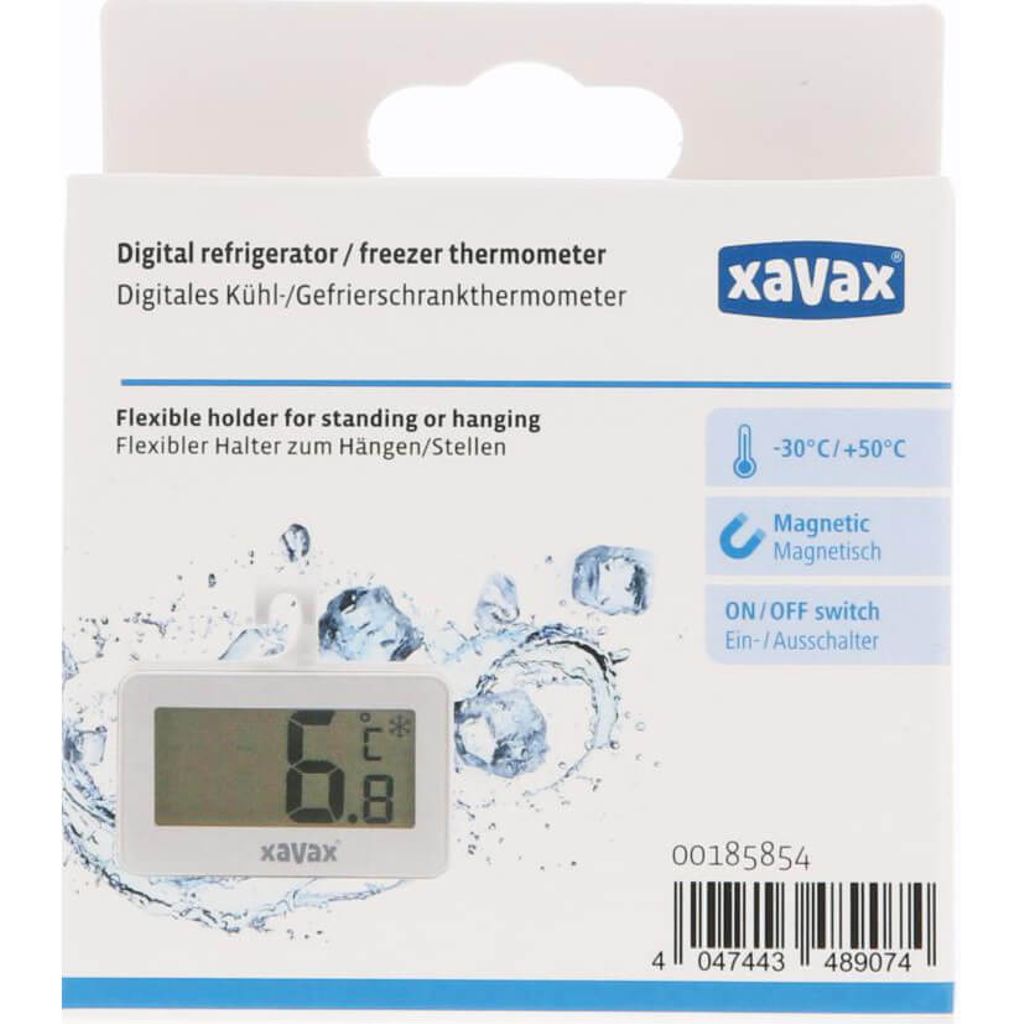 XAVAX Digitalt Termometer for Kjøleskap/Fryser - Hvit