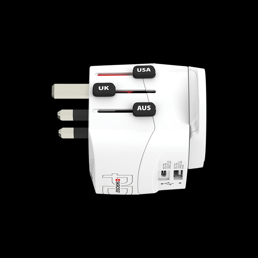 SKROSS PRO Light universal reiseadapter med USB-A/USB-C 30W PD