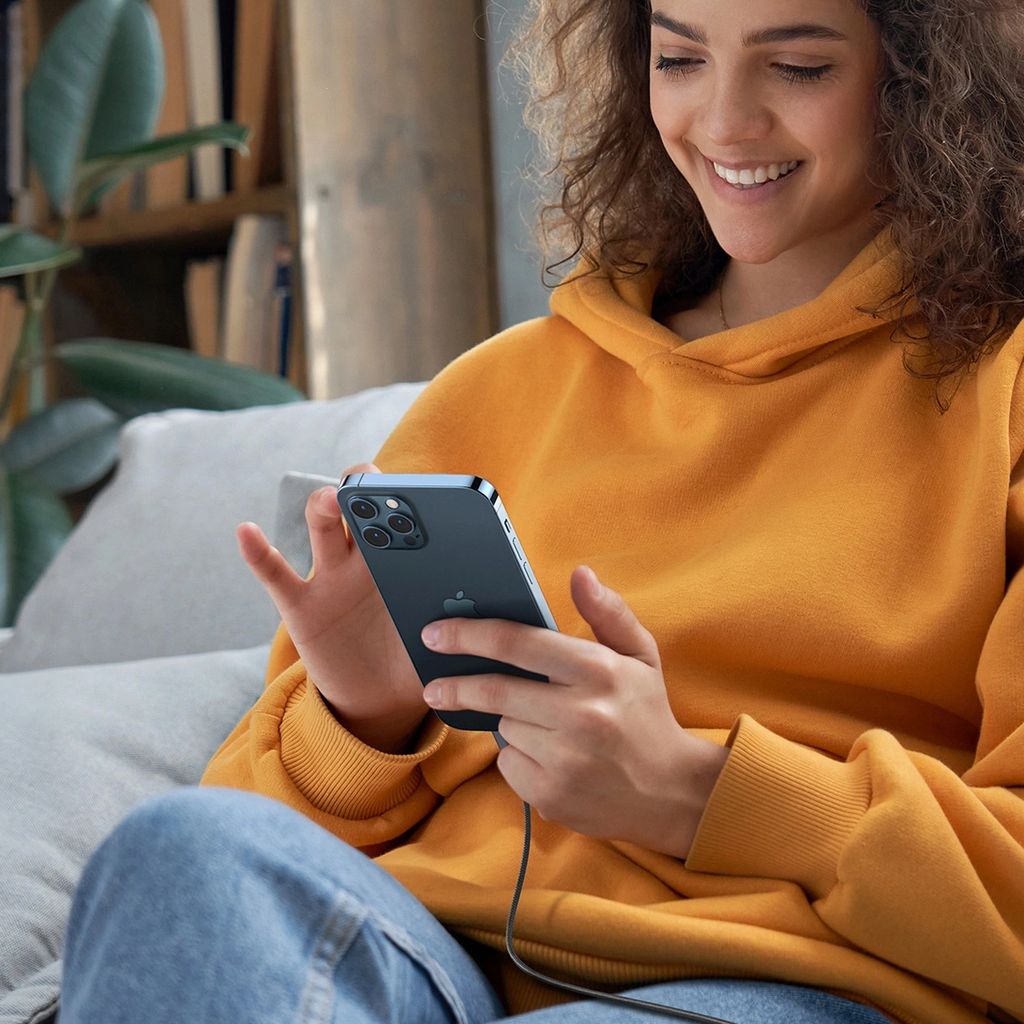 Ugreen Lightning til USB-C 2.0 MFI-kabel, 1,5 m - Grå