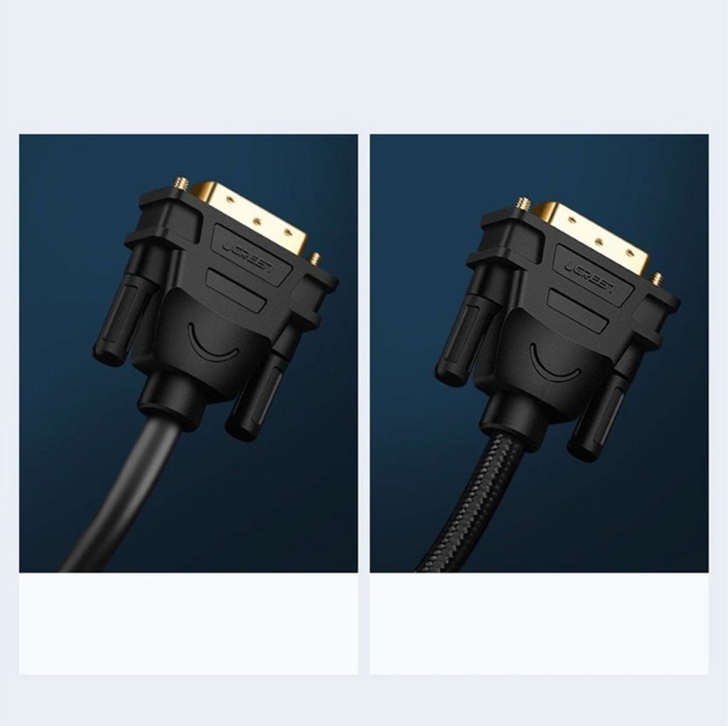 Ugreen HDMI til DVI-kabel 4K 60Hz 30AWG, 1m - Sort