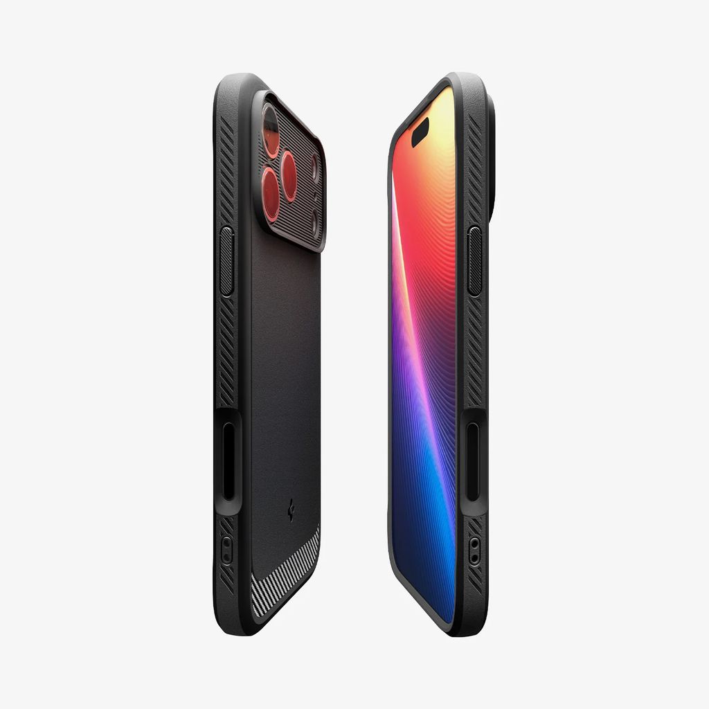 Spigen iPhone 17 Pro Max Rugged Armor MagFit Case - Matte Black