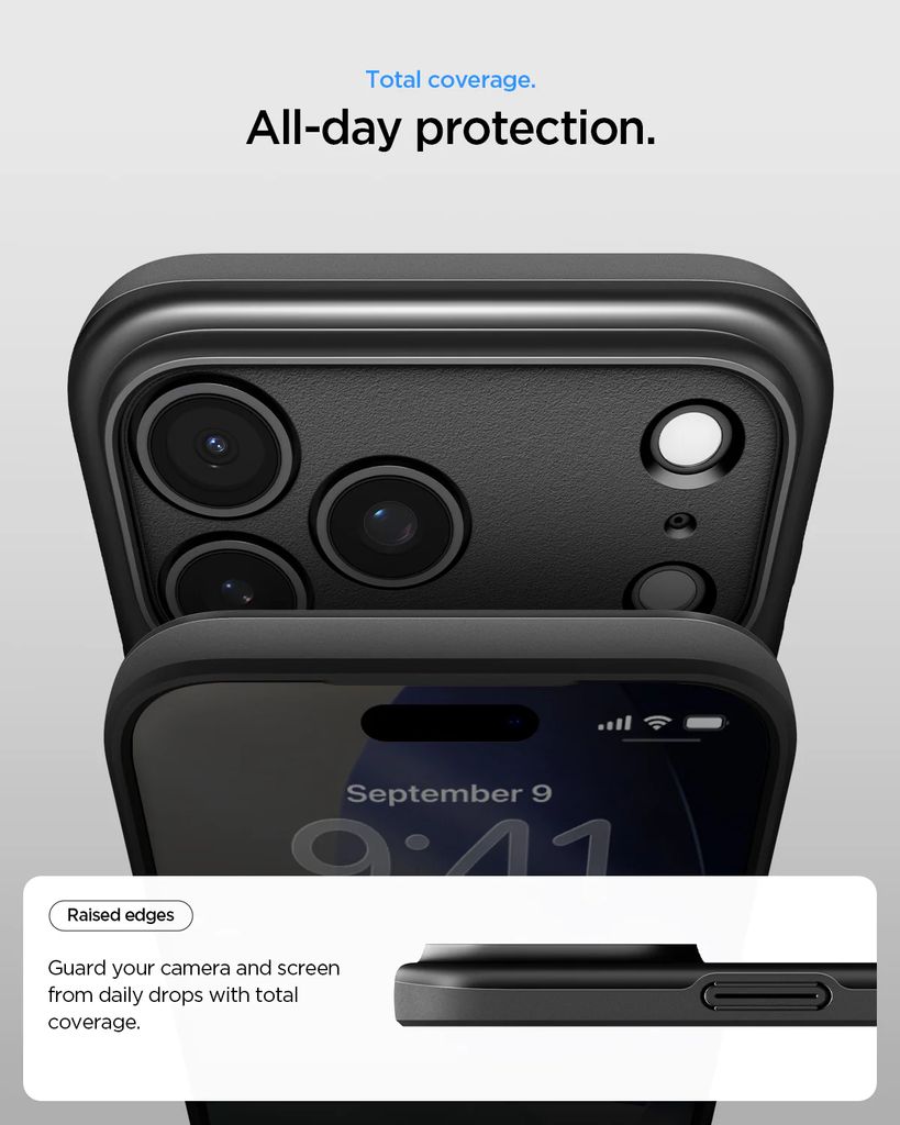 Spigen iPhone 17 Pro Max Thin Fit MagFit Deksel - Svart