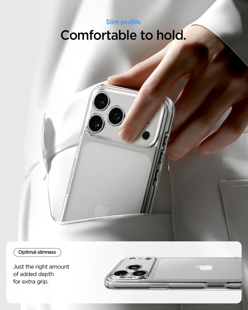 Spigen iPhone 17 Pro Ultra Hybrid Case - Crystal Clear