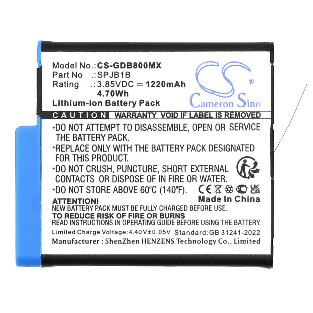 Batteri till GoPro Hero 5/6/7/8 Black - 2-pack