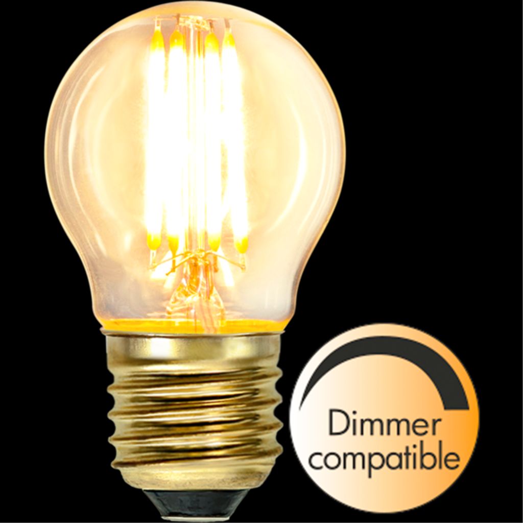 LED-pære E27 G45 Soft Glow
