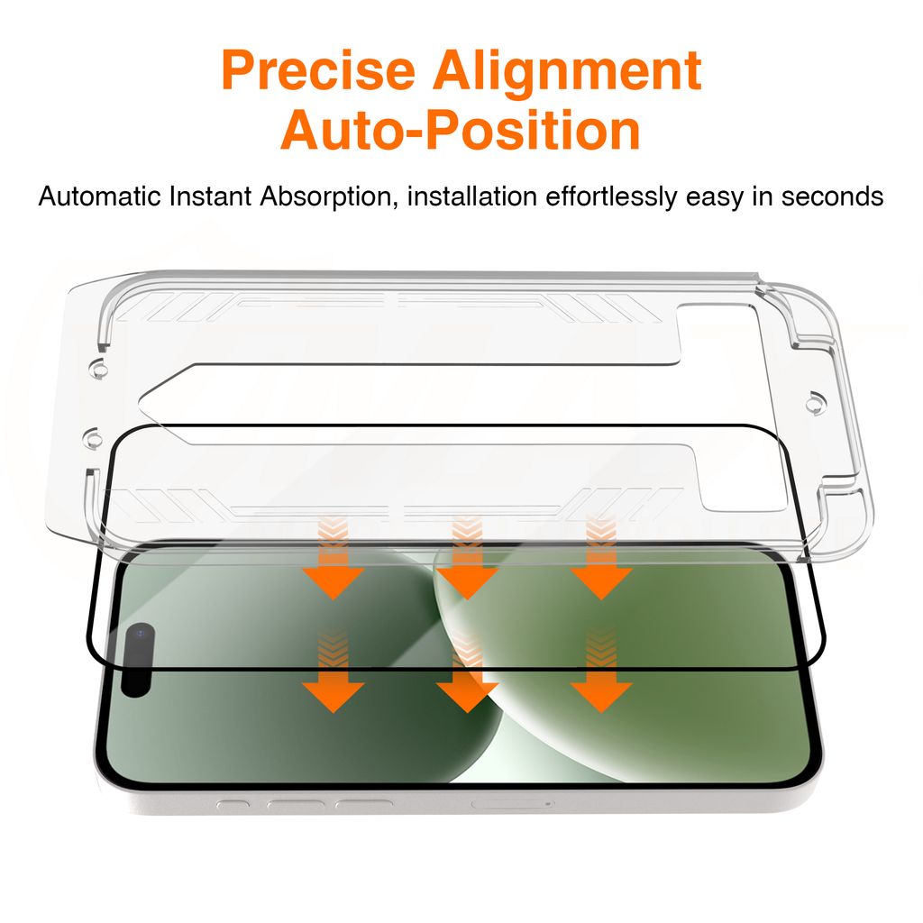 SiGN Skärmskydd iPhone 17 / 16 Pro – EZ Apply med dammfri applikator