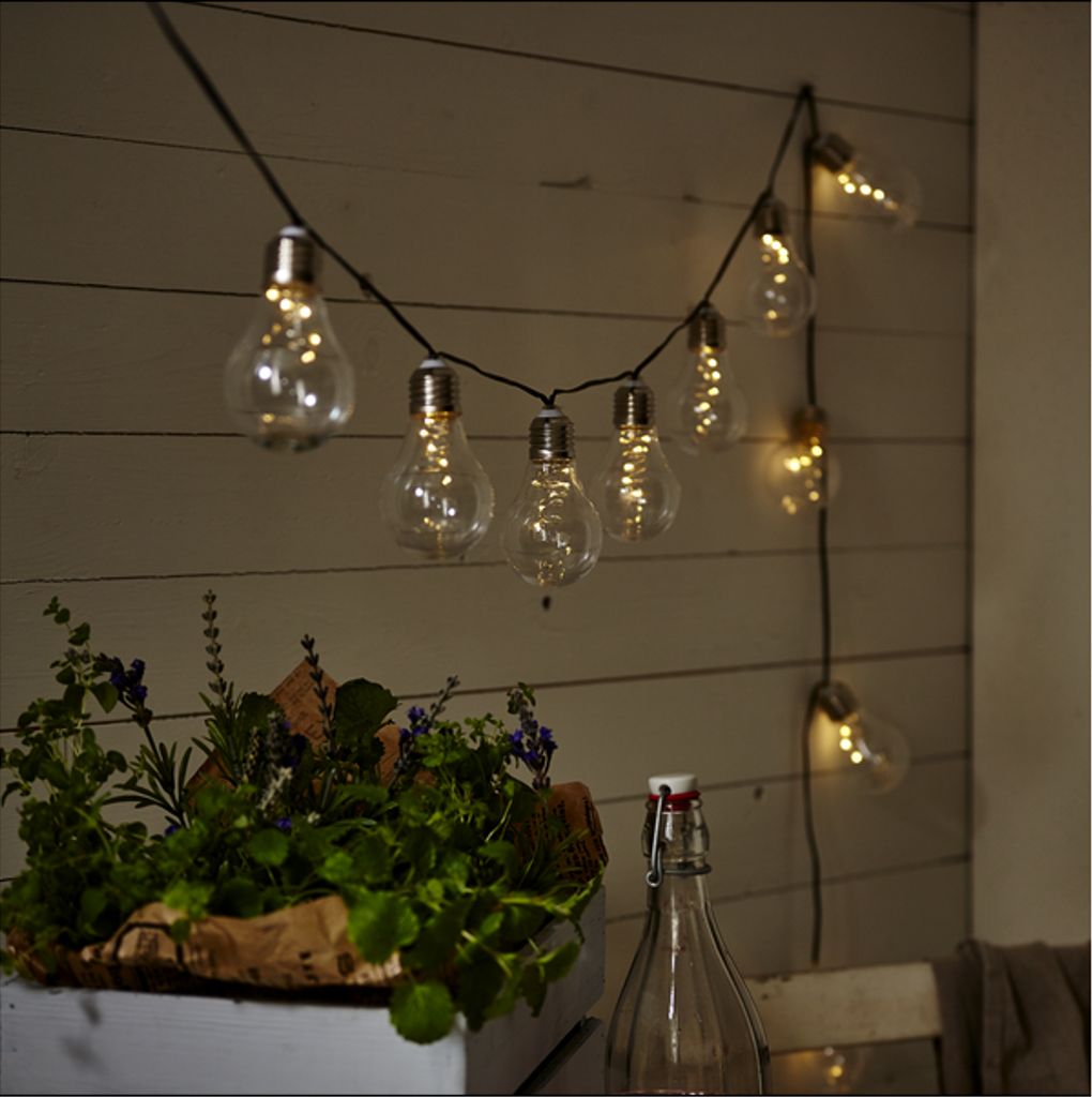 Star Trading solcellekæde Glow – transparent