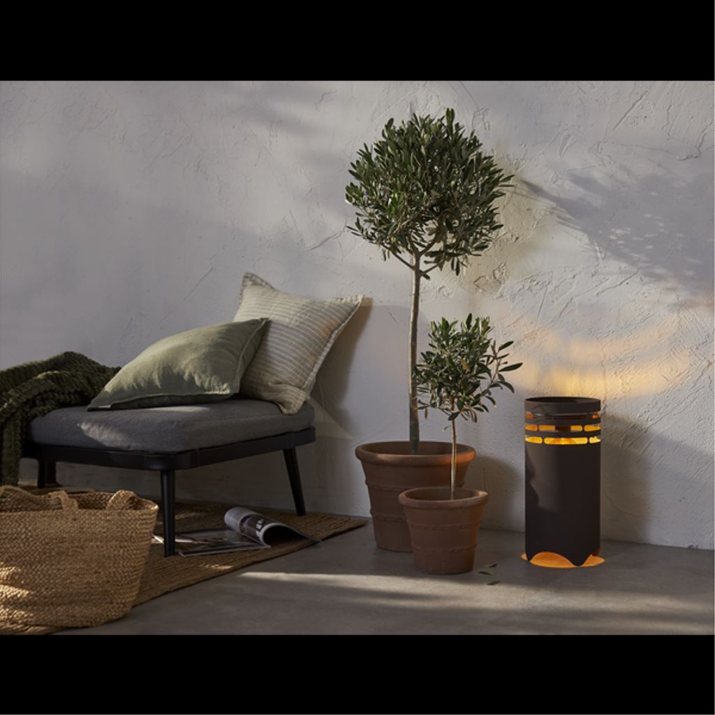 Star Trading solcellslykta Marron, 40cm – brun