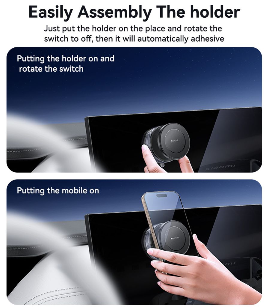 YESIDO C227 Magnetisk Vakuumtelefonholder for Bil