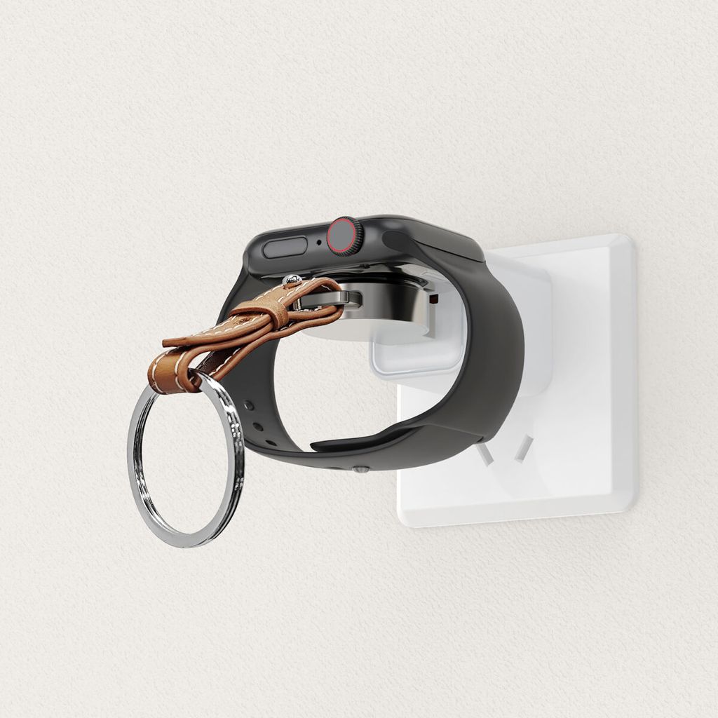 4Smarts trådløs lader til Apple Watch – sølv