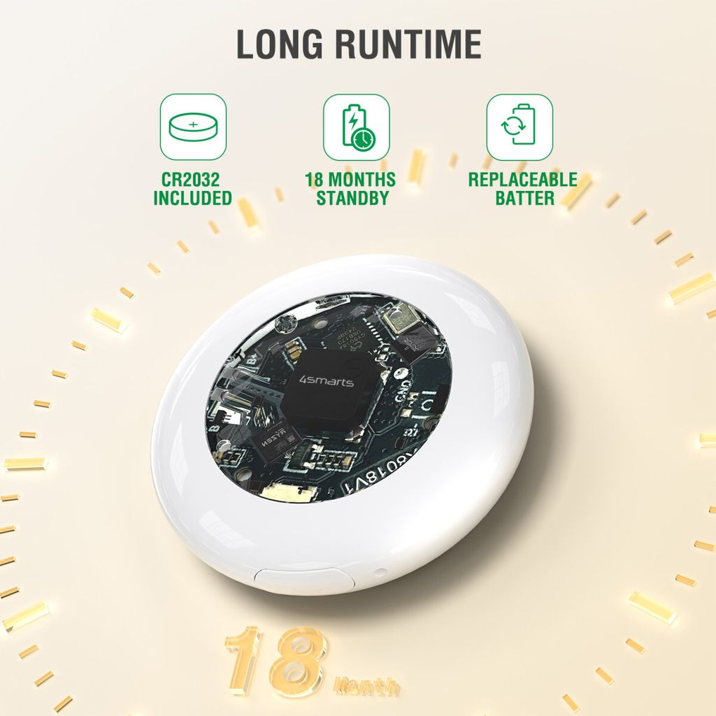 4Smarts SkyTag-positionsfinder med refleks til cykel – Apple Find My