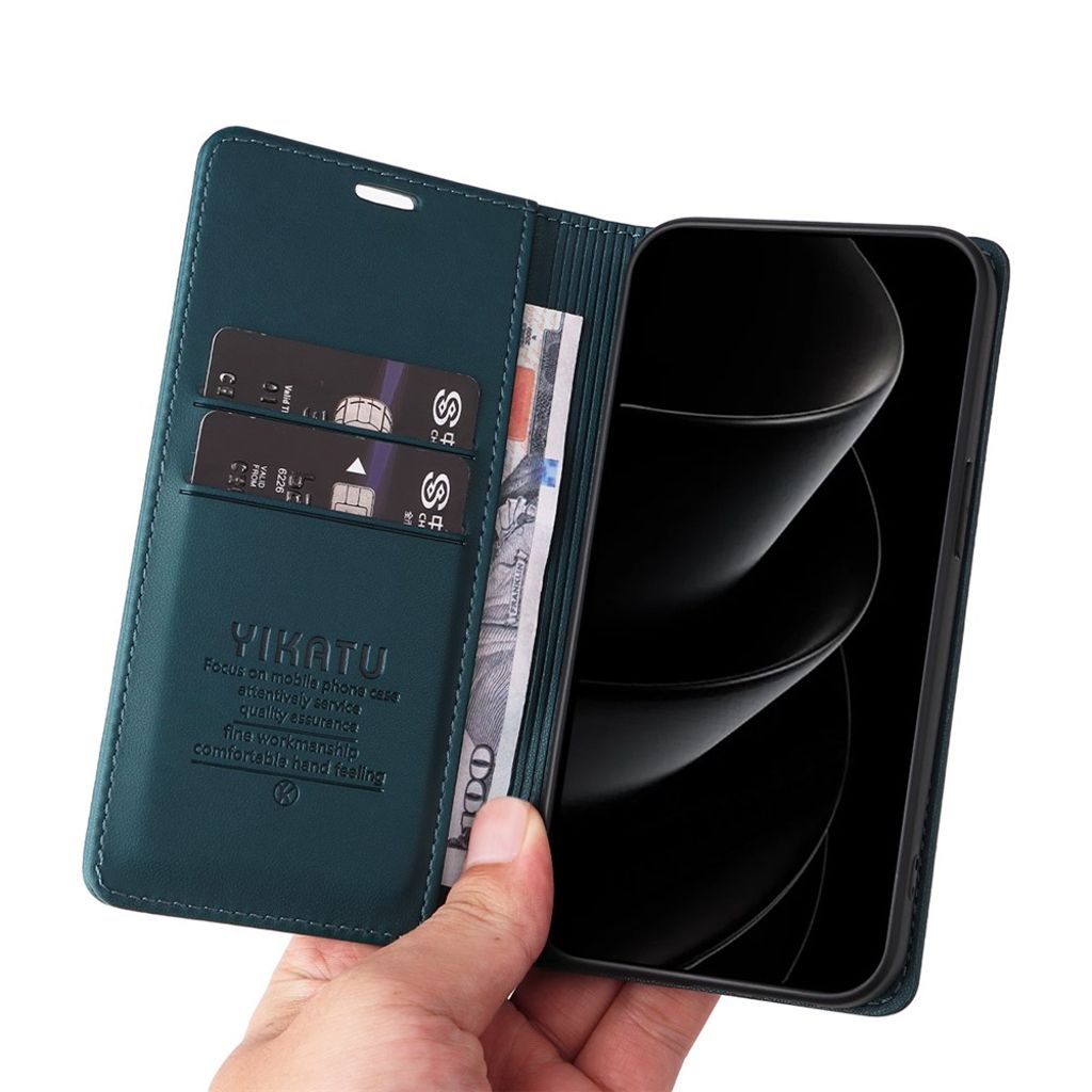 YIKATU iPhone 17 Pro Max Wallet cover - Green