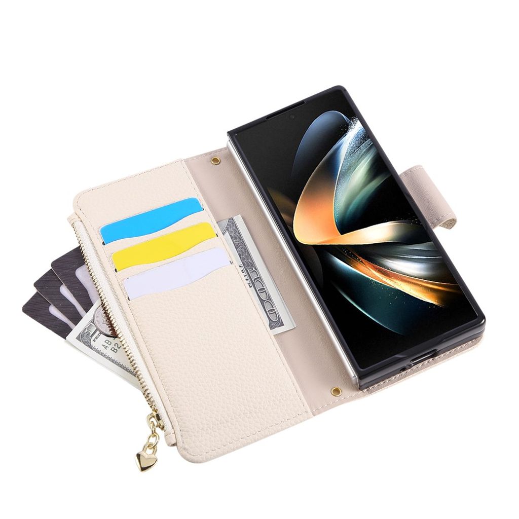 Samsung Galaxy Z Fold7 5G Skal med rem - Beige