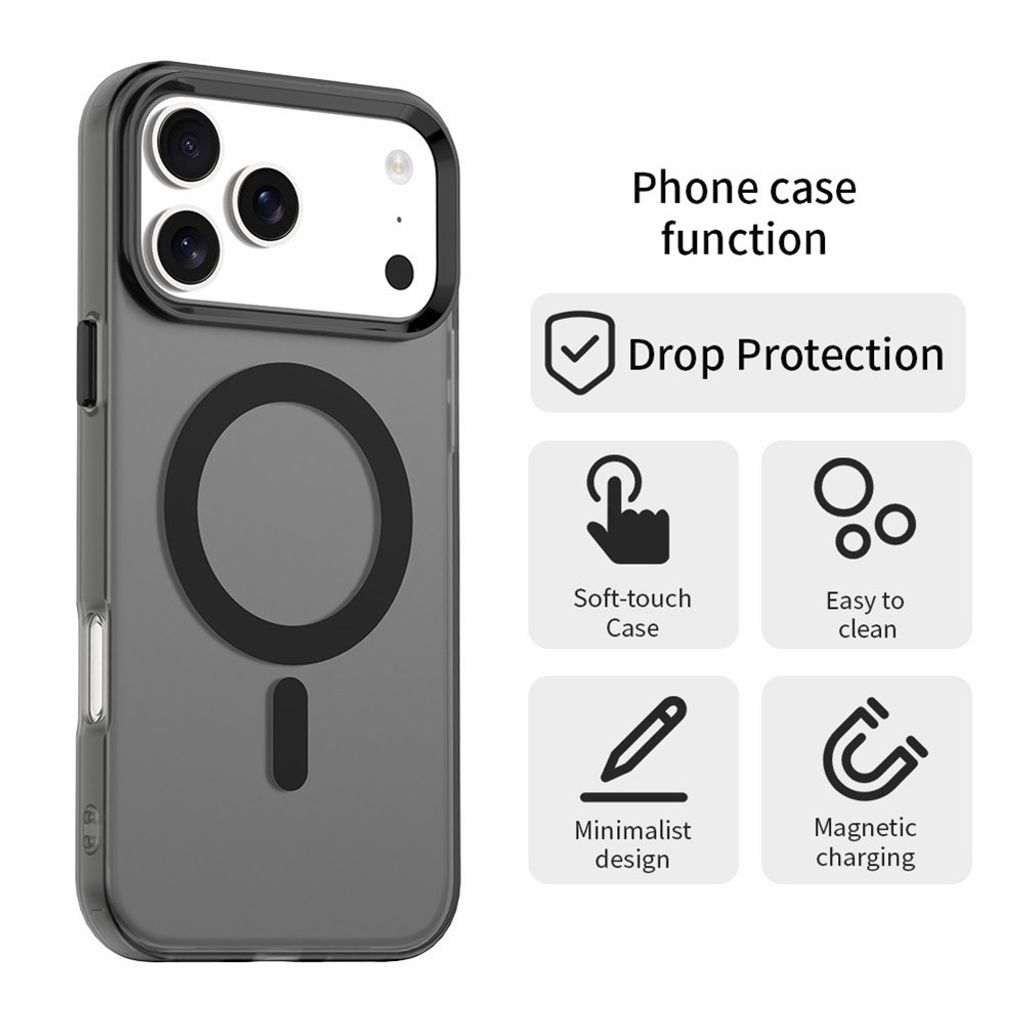 iPhone 18 Pro Max/17 Pro Max MagSafe Cover - Sort