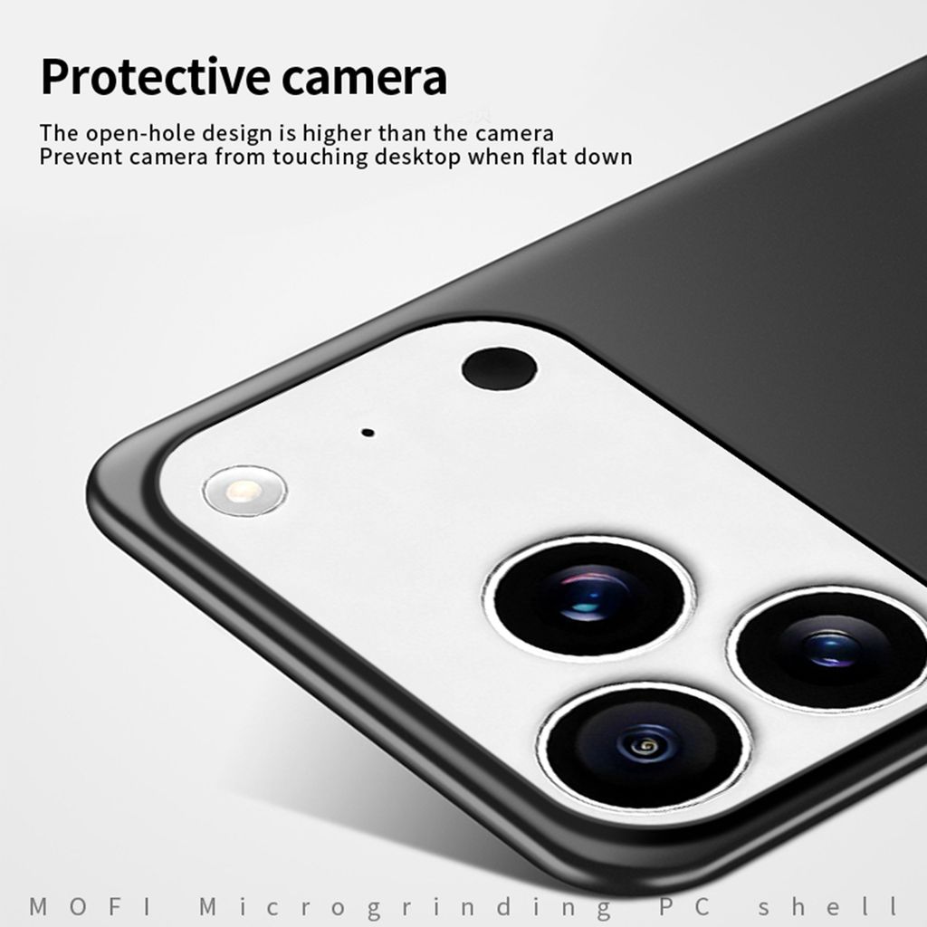 iPhone 18 Pro Max Slankt Cover - Sort