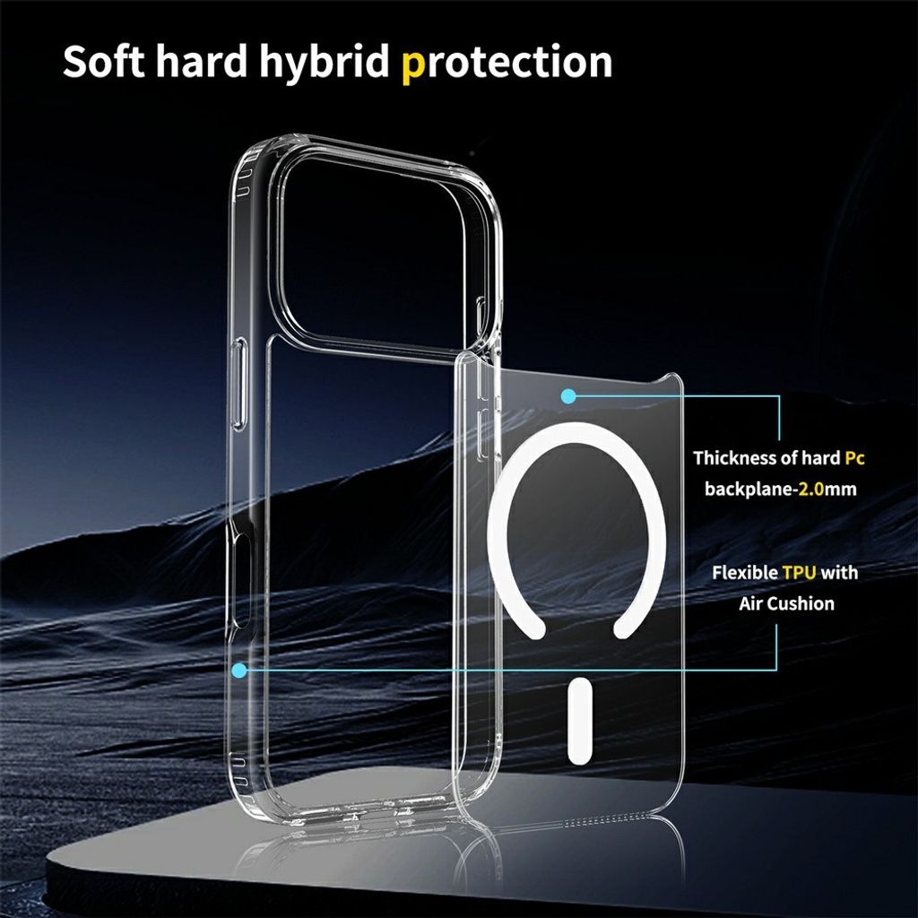 iPhone 18 Pro MagSafe-cover med skærmbeskyttelse + kameralinsebeskyttelse