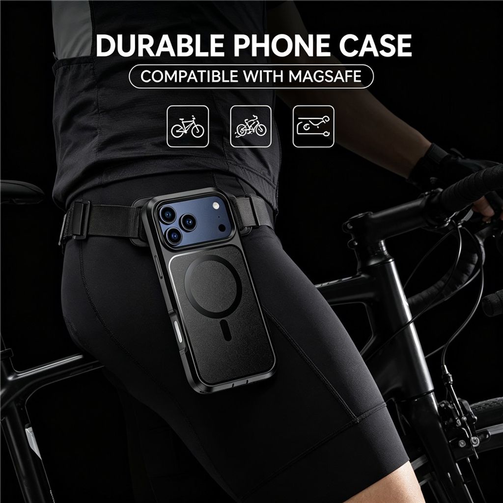 iPhone 18 Pro/17 Pro MagSafe Cover Stødsikkert - Sort