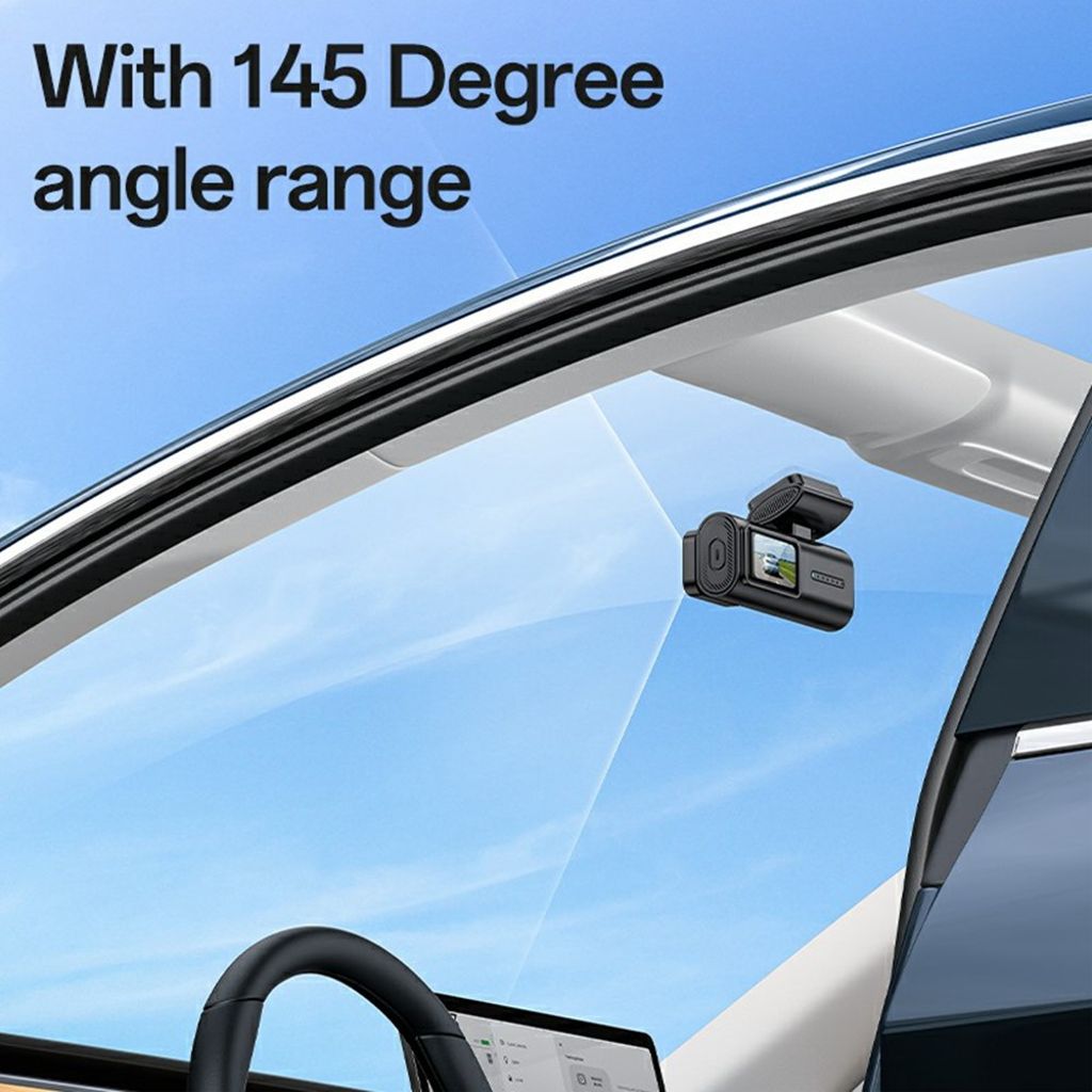 YESIDO KM21 Autokamera 1080P HD 145° Laajakulma – Musta