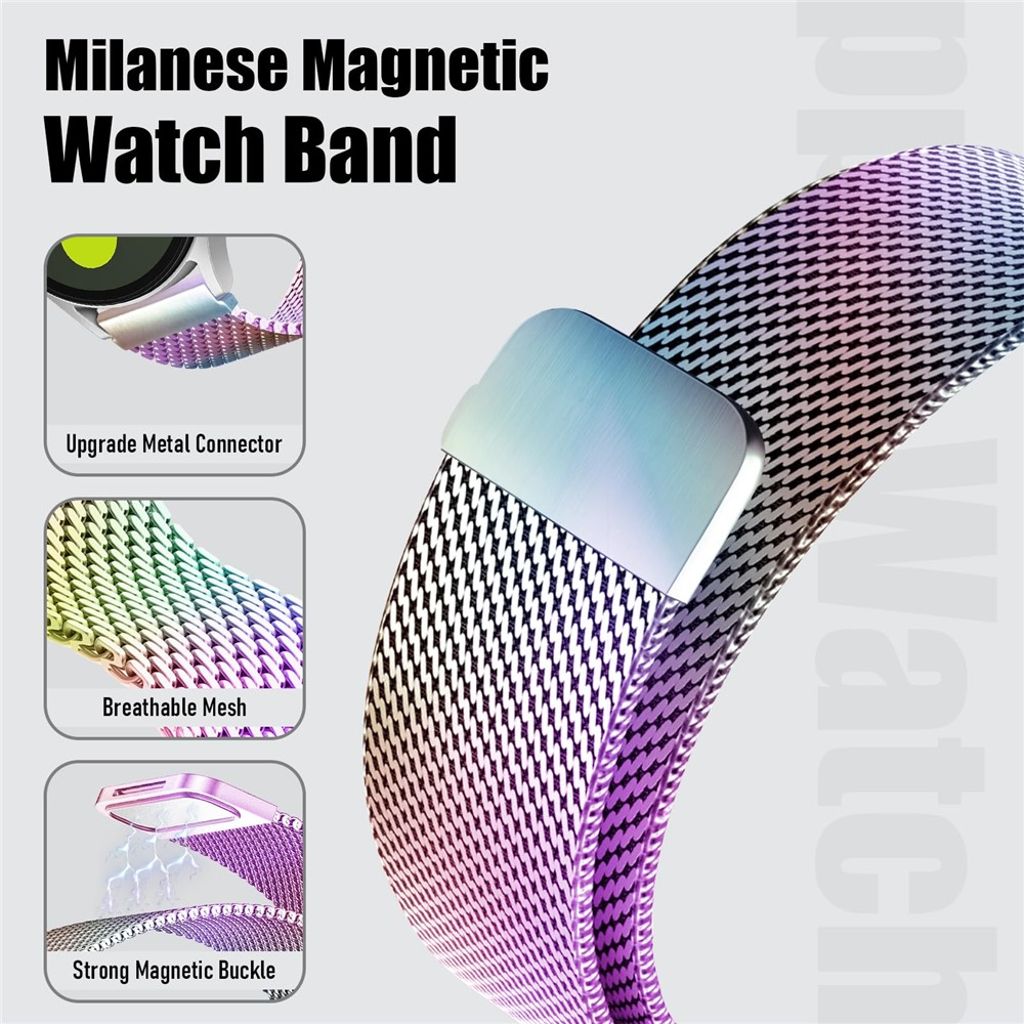 Garmin Forerunner 165/168/D2 Air X10/vivoactive 5 etc. Watch Strap – Multicolor