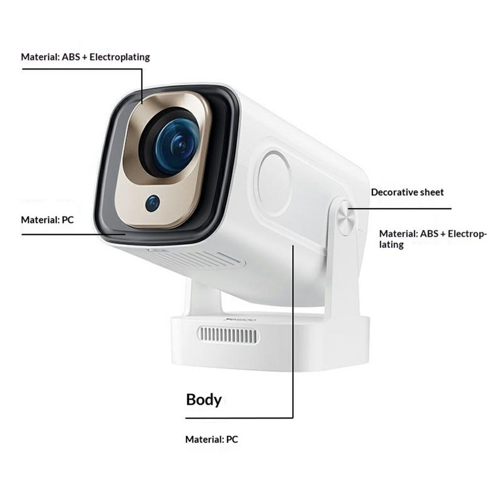 Yesido TV16 1080P Smart Home Mini-projektor med Bluetooth