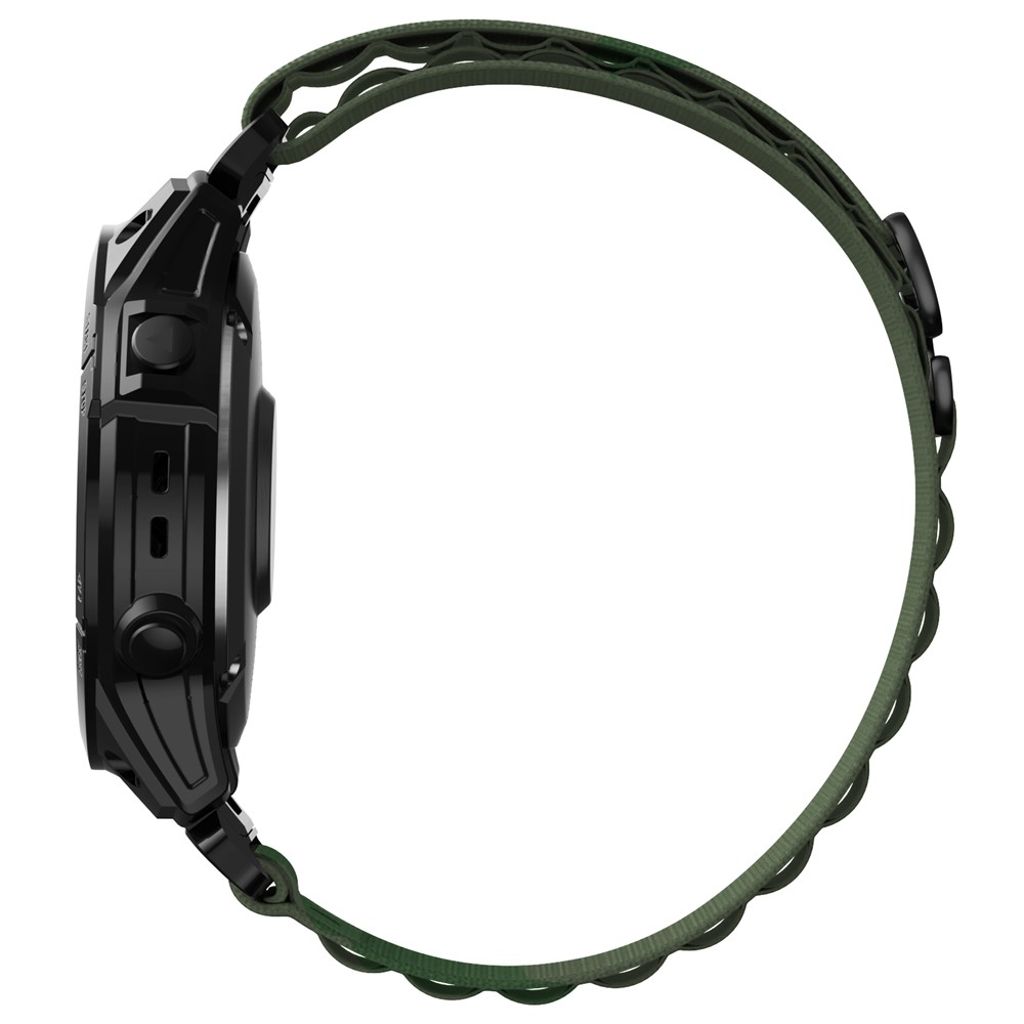 Garmin Fenix 8 Pro/7X/7X Solar/Tactix 7 Pro etc. Klockarmband Nylon – Grön