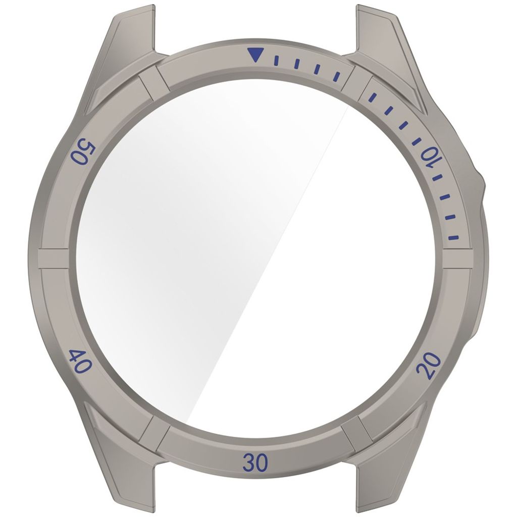 Garmin Fenix 8 47mm Etui med Hærdet Glas Skærmbeskytter – Blå