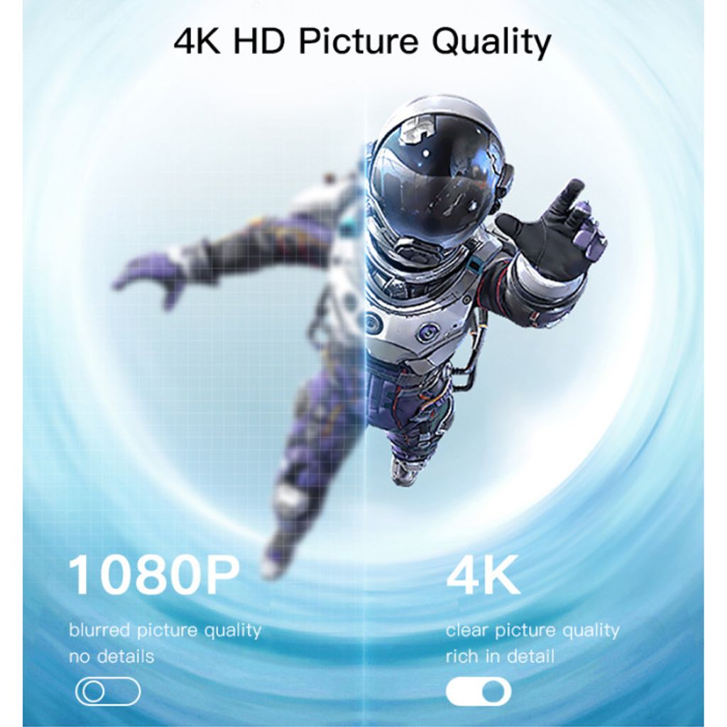 Yesido TV10 trådlös Wifi 4K TV-sändare och displaymottagare – Svart